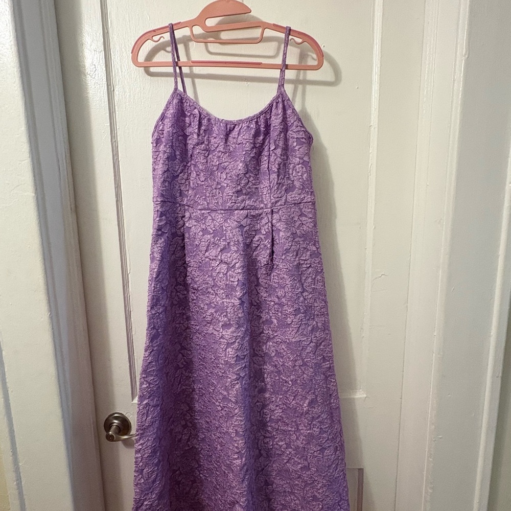 Elegant Purple Midi Dress
